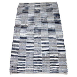 Woven Denim/Blue Rug 90x150 cm. Kings Warehouse 