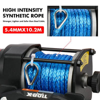 X-BULL 12V Electric Winch 3000LB ATV Winch Boat Trailer Winch Synthetic Rope Auto Accessories Kings Warehouse 
