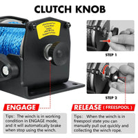 X-BULL 12V Electric Winch 3000LB ATV Winch Boat Trailer Winch Synthetic Rope Auto Accessories Kings Warehouse 
