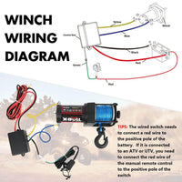 X-BULL 12V Electric Winch 3000LB ATV Winch Boat Trailer Winch Synthetic Rope Auto Accessories Kings Warehouse 