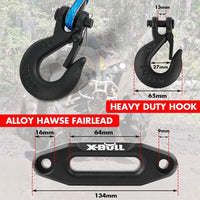 X-BULL 12V Electric Winch 3000LB ATV Winch Boat Trailer Winch Synthetic Rope Auto Accessories Kings Warehouse 