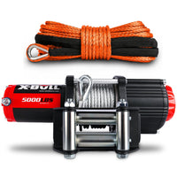 X-BULL 12V Electric Winch 5000LBS Wireless Steel Cable ATV Boat With 13M Synthetic Rope Auto Accessories Kings Warehouse 