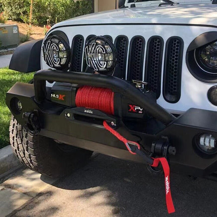 X-BULL 14500LBS Electric Winch 12V synthetic rope with Recovery Tracks Gen3.0 Black Auto Accessories Kings Warehouse 