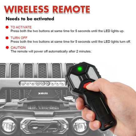 X-BULL 2x Wireless Winch Remote Control 12 Volt Handset Switch 150ft 4WD Kings Warehouse 