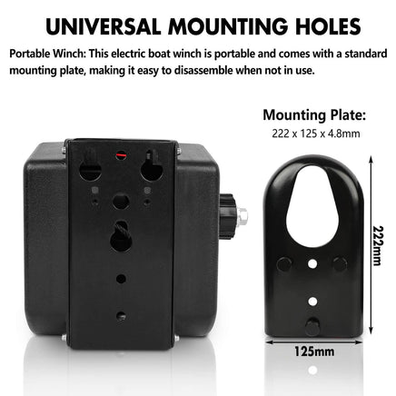 X-BULL 5000LBS Electric Boat Winch 12V Portable Detachable Marine Ship Trailer Winch Baby & Kids Kings Warehouse 