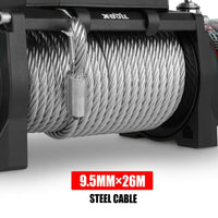 X-BULL Electric Winch 12000LBS/5454KGS Steel Cable 12V Wireless Remote Offroad Kings Warehouse 