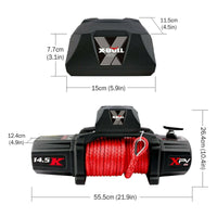 X-BULL Electric Winch 12V Synthetic Rope Wireless 14500LB Remote 4X4 4WD Boat Outdoor Recreation Kings Warehouse 