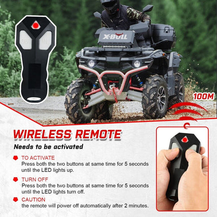 X-BULL Electric Winch 6000LBS 12V BOAT Synthetic Rope Wireless Remote 4WD ATV UTV Baby & Kids Kings Warehouse 