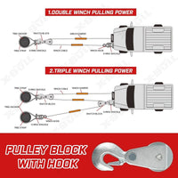 X-BULL Electric Winch 6000LBS 12V BOAT Synthetic Rope Wireless Remote 4WD ATV UTV Baby & Kids Kings Warehouse 