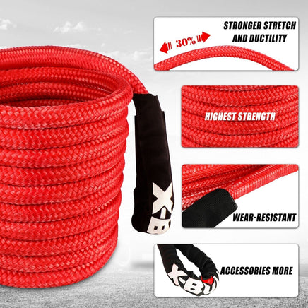 X-BULL Kinetic Rope 22mm x 9m Snatch Strap Recovery Kit Dyneema Tow Winch Auto Accessories Kings Warehouse 