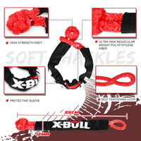 X-BULL Kinetic Rope 25mm x 9m Snatch Strap Recovery Kit Dyneema Tow Winch Kings Warehouse 