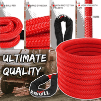 X-BULL Kinetic Rope 25mm x 9m Snatch Strap Recovery Kit Dyneema Tow Winch Kings Warehouse 