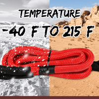 X-BULL Kinetic Rope 25mm x 9m Snatch Strap Recovery Kit Dyneema Tow Winch Kings Warehouse 
