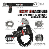 X-BULL Recovery Kit Kinetic Recovery Rope With 2PCS Recovery Tracks Gen2.0 Red Auto Accessories Kings Warehouse 