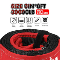 X-BULL Recovery Kit Kinetic Recovery Rope With 2PCS Recovery Tracks Gen2.0 Red Auto Accessories Kings Warehouse 
