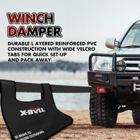 X-BULL Recovery Kit Kinetic Recovery Rope With 2PCS Recovery Tracks Gen2.0 Red Auto Accessories Kings Warehouse 