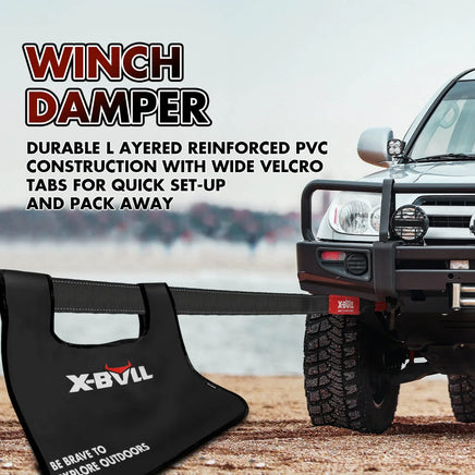 X-BULL Recovery Kit Kinetic Recovery Rope With 2PCS Recovery Tracks Gen2.0 Red Auto Accessories Kings Warehouse 