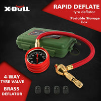 X-BULL Tyre Deflator Tire Air Deflators Rapid With Pressure Gauge Valve Tool 4WD Auto Accessories Kings Warehouse 