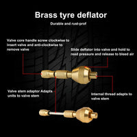 X-BULL Tyre Deflator Tire Air Deflators Rapid With Pressure Gauge Valve Tool 4WD Auto Accessories Kings Warehouse 