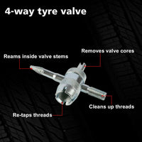 X-BULL Tyre Deflator Tire Air Deflators Rapid With Pressure Gauge Valve Tool 4WD Auto Accessories Kings Warehouse 