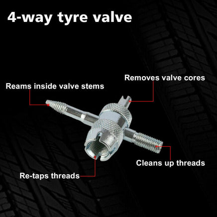 X-BULL Tyre Deflator Tire Air Deflators Rapid With Pressure Gauge Valve Tool 4WD Auto Accessories Kings Warehouse 