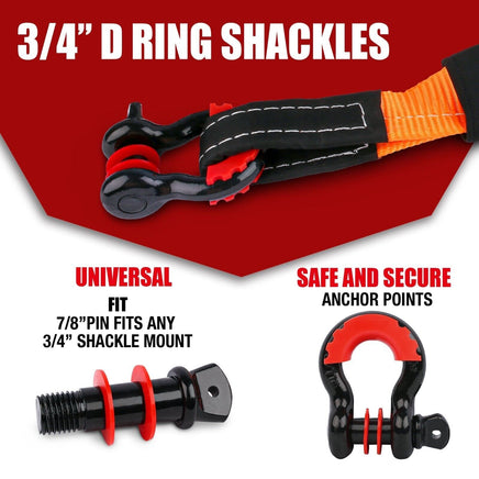 X-BULL Winch Recovery Kit 13PCS Recovery tracks /Snatch Strap Off Road 4X4 Auto Accessories Kings Warehouse 