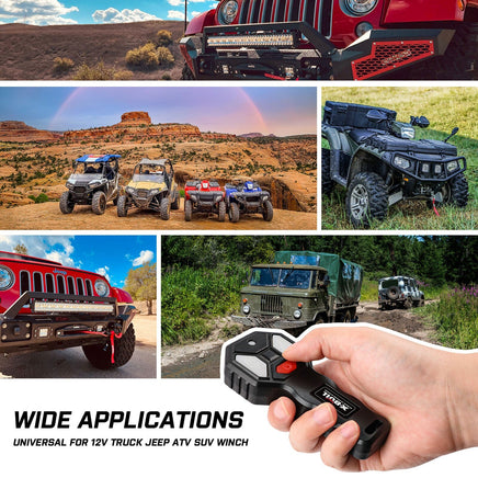 X-BULL Winch Solenoid Relay Wiring Controller 500A 12V and 150ft Wireless Remote Home & Garden Kings Warehouse 