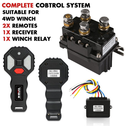 X-BULL Winch Solenoid Relay Wiring Controller 500A 12V and 150ft Wireless Remote Home & Garden Kings Warehouse 