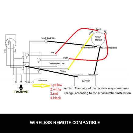 X-BULL Winch Solenoid Relay Wiring Controller 500A 12V and 150ft Wireless Remote Home & Garden Kings Warehouse 