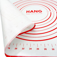 X Large Silicone Pastry Mat Thick Non Stick Baking Mat with Measurement 40*60 cm Fondant Mat Counter Mat Dough Rolling Mat Oven Liner Pie Crust Mat Red Home & Garden Kings Warehouse 