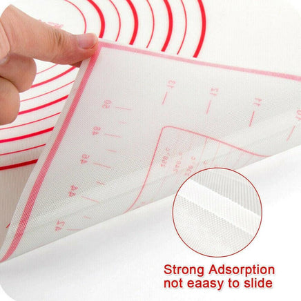 X Large Silicone Pastry Mat Thick Non Stick Baking Mat with Measurement 40*60 cm Fondant Mat Counter Mat Dough Rolling Mat Oven Liner Pie Crust Mat Red Home & Garden Kings Warehouse 