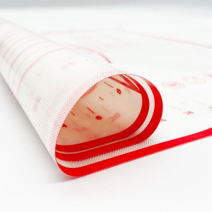 X Large Silicone Pastry Mat Thick Non Stick Baking Mat with Measurement 40*60 cm Fondant Mat Counter Mat Dough Rolling Mat Oven Liner Pie Crust Mat Red Home & Garden Kings Warehouse 