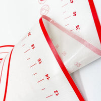 X Large Silicone Pastry Mat Thick Non Stick Baking Mat with Measurement 40*60 cm Fondant Mat Counter Mat Dough Rolling Mat Oven Liner Pie Crust Mat Red Home & Garden Kings Warehouse 