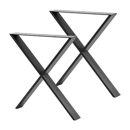 X Shaped Table Bench Desk Legs Retro Industrial Design Fully Welded Furniture Kings Warehouse 