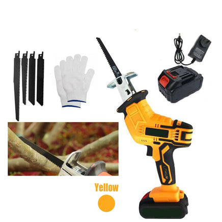 Yellow Cordless Electric Reciprocating Saw Cutter w+ Blades For Makita Battery Tools Kings Warehouse 