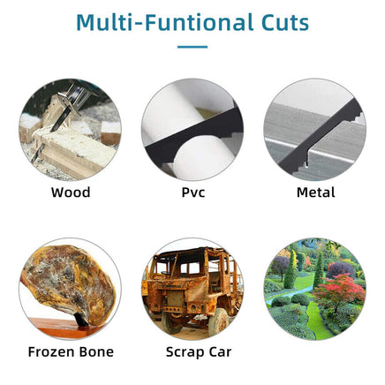 Yellow Cordless Electric Reciprocating Saw Cutter w+ Blades For Makita Battery Tools Kings Warehouse 