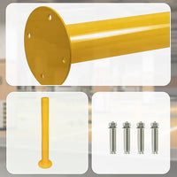 Yellow Heavy Duty Steel Bollard Post Home & Garden Kings Warehouse 