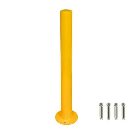 Yellow Heavy Duty Steel Bollard Post Home & Garden Kings Warehouse 