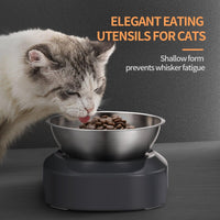 YES4PETS Medium Stainless Steel Pet Bowl Water Bowls Portable Anti Slip Skid Feeder Dog Rabbit Cat Pet Care Kings Warehouse 