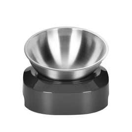 YES4PETS Medium Stainless Steel Pet Bowl Water Bowls Portable Anti Slip Skid Feeder Dog Rabbit Cat Pet Care Kings Warehouse 