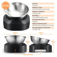 YES4PETS Medium Stainless Steel Pet Bowl Water Bowls Portable Anti Slip Skid Feeder Dog Rabbit Cat Pet Care Kings Warehouse 