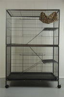 YES4PETS Pet 140cm 4 Level Bird Ferret Parrot Cage Aviary Cat Castor Pet Care Kings Warehouse 
