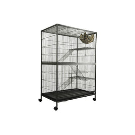 YES4PETS Pet 140cm 4 Level Bird Ferret Parrot Cage Aviary Cat Castor Pet Care Kings Warehouse 