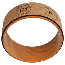 Yoga Pilates Wheel Cork Circle Prop Back Chest Hips Abdomen Stretch Roller Sports & Fitness Kings Warehouse