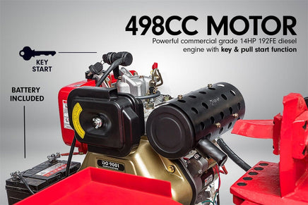 Yukon 60 Ton Diesel Electric Start Engine Hydraulic Log Splitter Wood Firewood Tools Kings Warehouse 