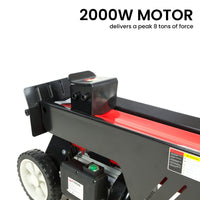 Yukon 7 Ton Electric Log Splitter With Side Protectors Axe Wood Cutter Tools Kings Warehouse 