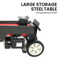 Yukon 7 Ton Electric Log Splitter With Side Protectors Axe Wood Cutter Tools Kings Warehouse 