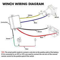 ZESUPER 12V Winch 4500LBS Electric Winch ATV Winch Synthetic Rope BOAT Trailer Auto Accessories Kings Warehouse 