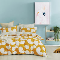 Zoey 100% cotton reversible quilt cover set-super king size Kings Warehouse 