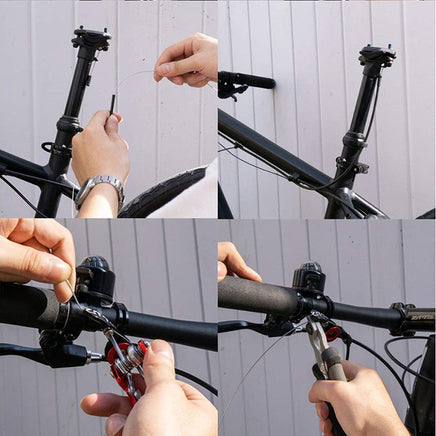 ZOOM SPD-801 Dropper Seatpost Adjustable Height via Thumb Remote Lever - External Cable 30.9 Diameter 100mm Travel Sports & Fitness Kings Warehouse 